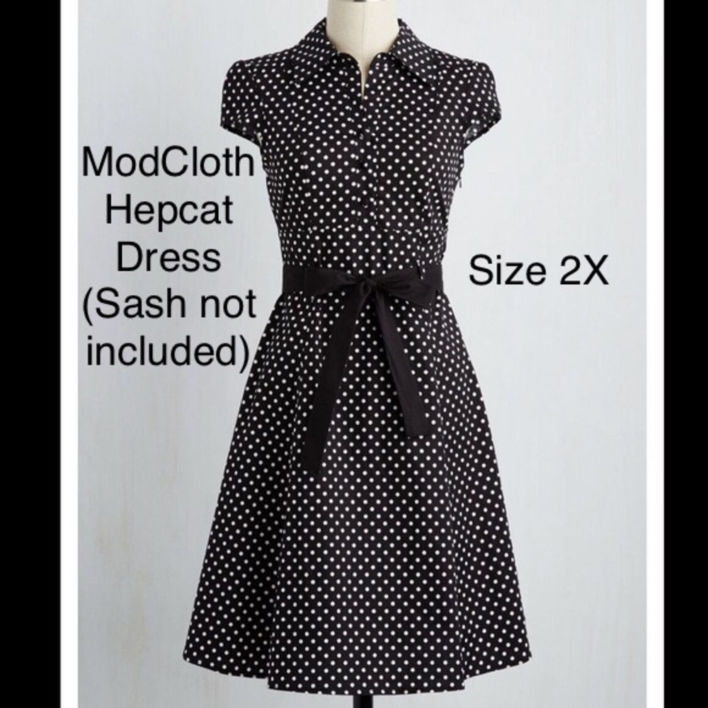 ModCloth Polka Dot Soda Shop Dress - EUC Size 2X